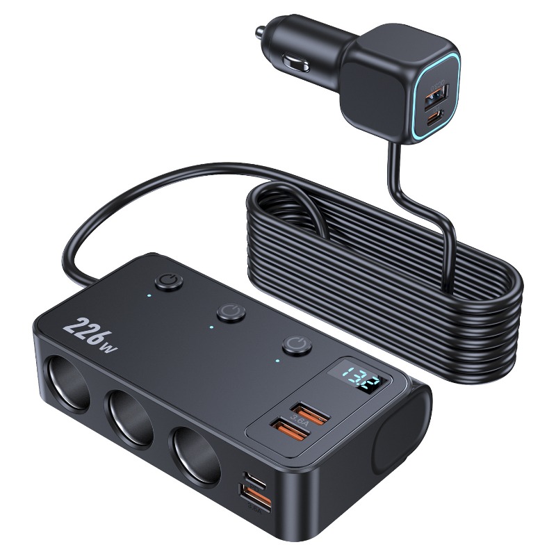 C33 226W Car Charger Adapter 9 - đánh giá và giá Car Accessories Qc
