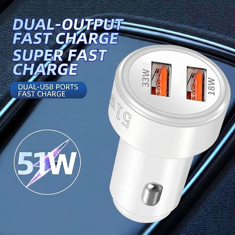 Fast Charging 51W Dual Port US - đánh giá và giá Car Accessories Qc
