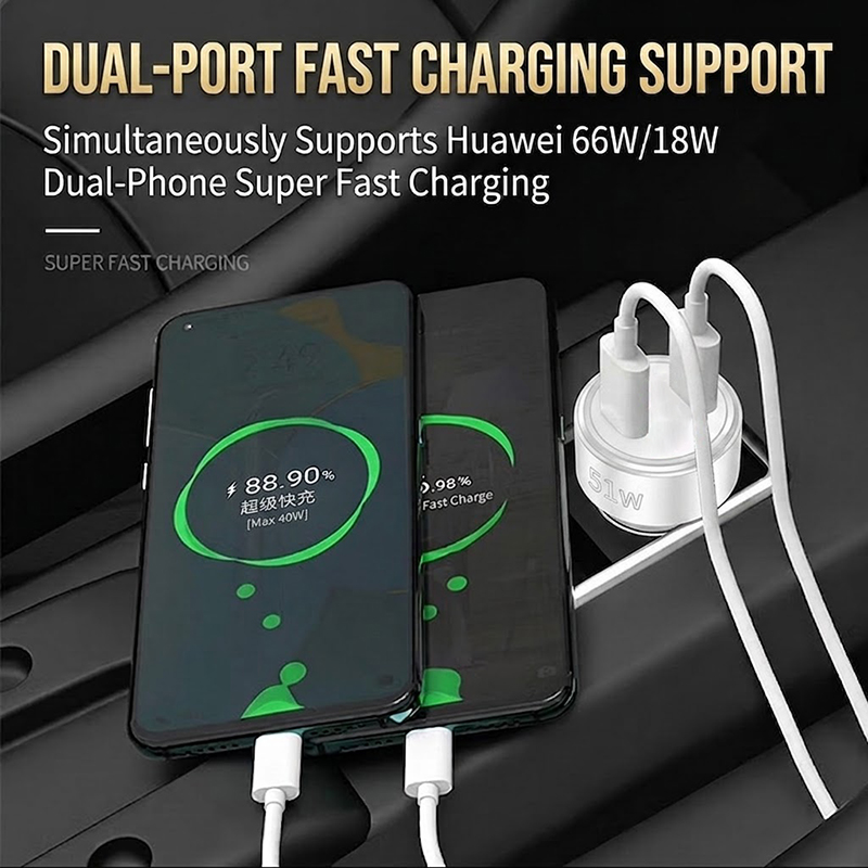 Fast Charging 51W Dual Port US - đánh giá và giá Car Accessories Qc