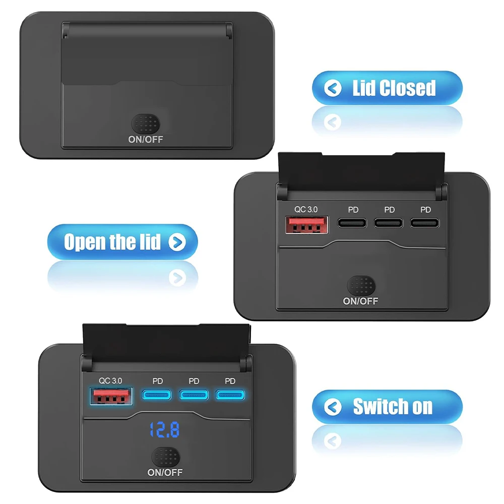 Three PD & QC 3.0 USB Car Char - đánh giá và giá Car Accessories Qc