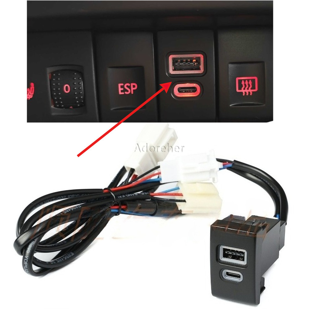 1 PC Car USB QC 3.0 Type C Pho - đánh giá và giá Car Accessories Qc