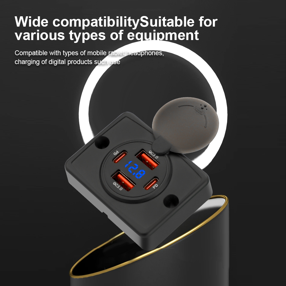 KEBIDUMEI PD+QC 4 Ports Car Ch - đánh giá và giá Car Accessories Qc