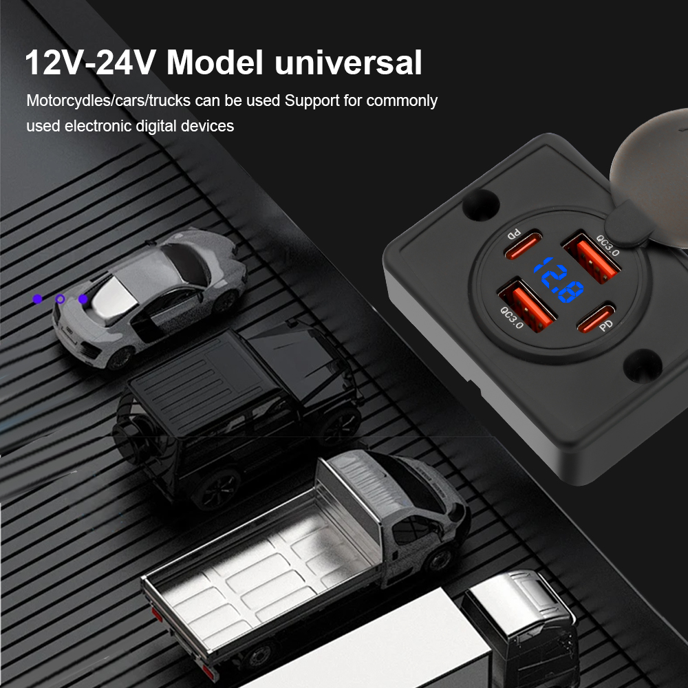 KEBIDUMEI PD+QC 4 Ports Car Ch - đánh giá và giá Car Accessories Qc