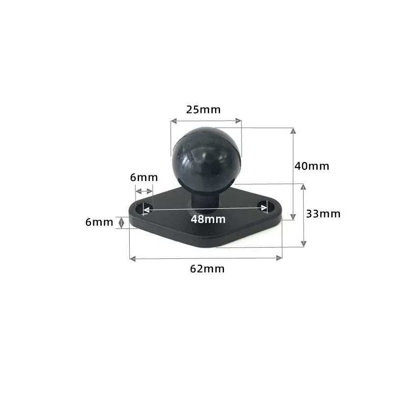 1 Inch Bóng Đầu Xe Máy Đế Đứng - đánh giá và giá Car Accessories Xiaomi