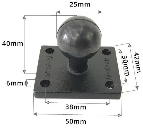 1 Inch Bóng Đầu Xe Máy Đế Đứng - đánh giá và giá Car Accessories Xiaomi