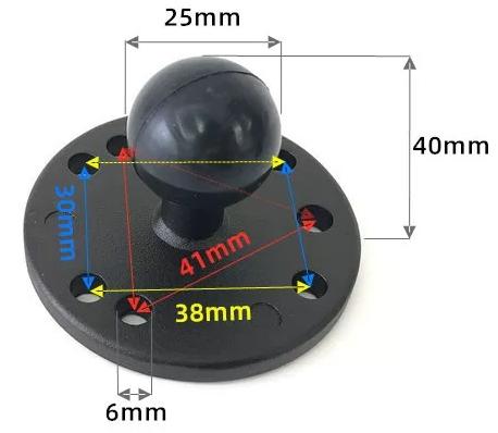 1 Inch Bóng Đầu Xe Máy Đế Đứng - đánh giá và giá Car Accessories Xiaomi
