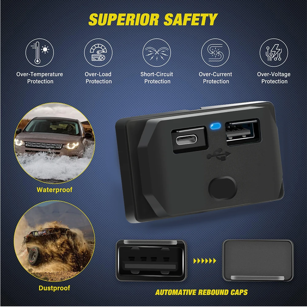 12V-24V USB Fast Car Charger O - đánh giá và giá Car Accessories Qc