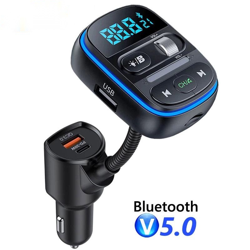 T77 Bluetooth 5.0 FM Transmitt - đánh giá và giá Car Accessories Qc