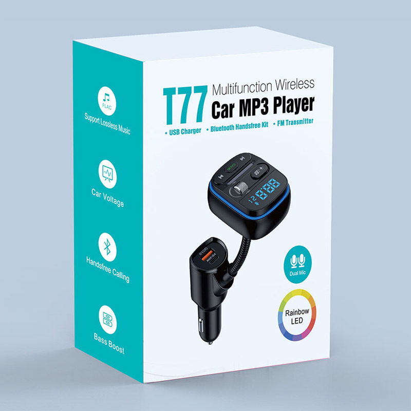 T77 Bluetooth 5.0 FM Transmitt - đánh giá và giá Car Accessories Qc