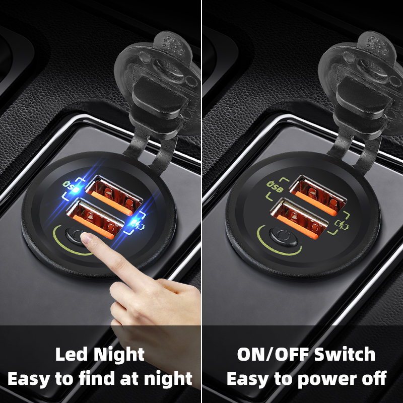 QC3.0 36W Usb Sạc Tự Động 12V  - đánh giá và giá Car Accessories Qc