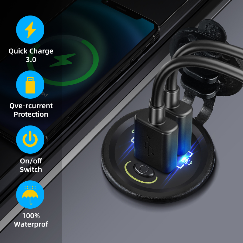 QC3.0 36W Usb Sạc Tự Động 12V  - đánh giá và giá Car Accessories Qc